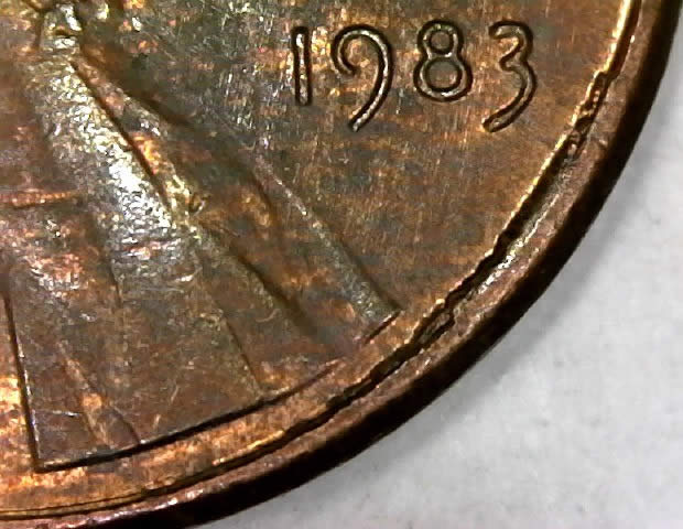 1983-P-Lincoln-Memorial-Cent-With-Peripheral-Die-Damage.